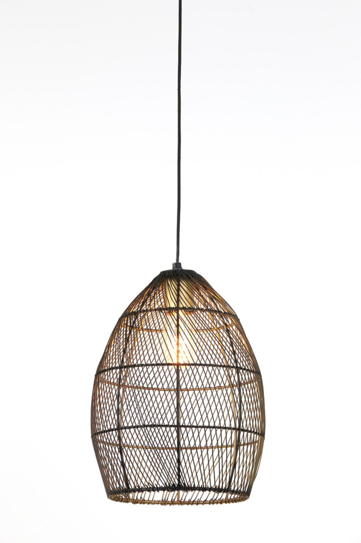 HÄNGELAMPE Meya Schwarz Ø23/31 cm - Schwarz, Metall (23/23/31cm) - Light & Living