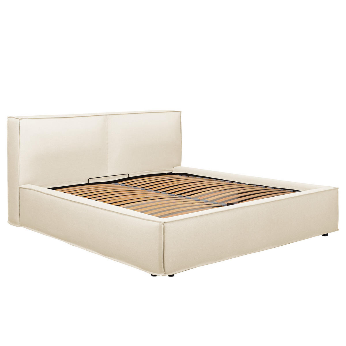 POLSTERBETT - Creme, Textil (220/200cm) - home24