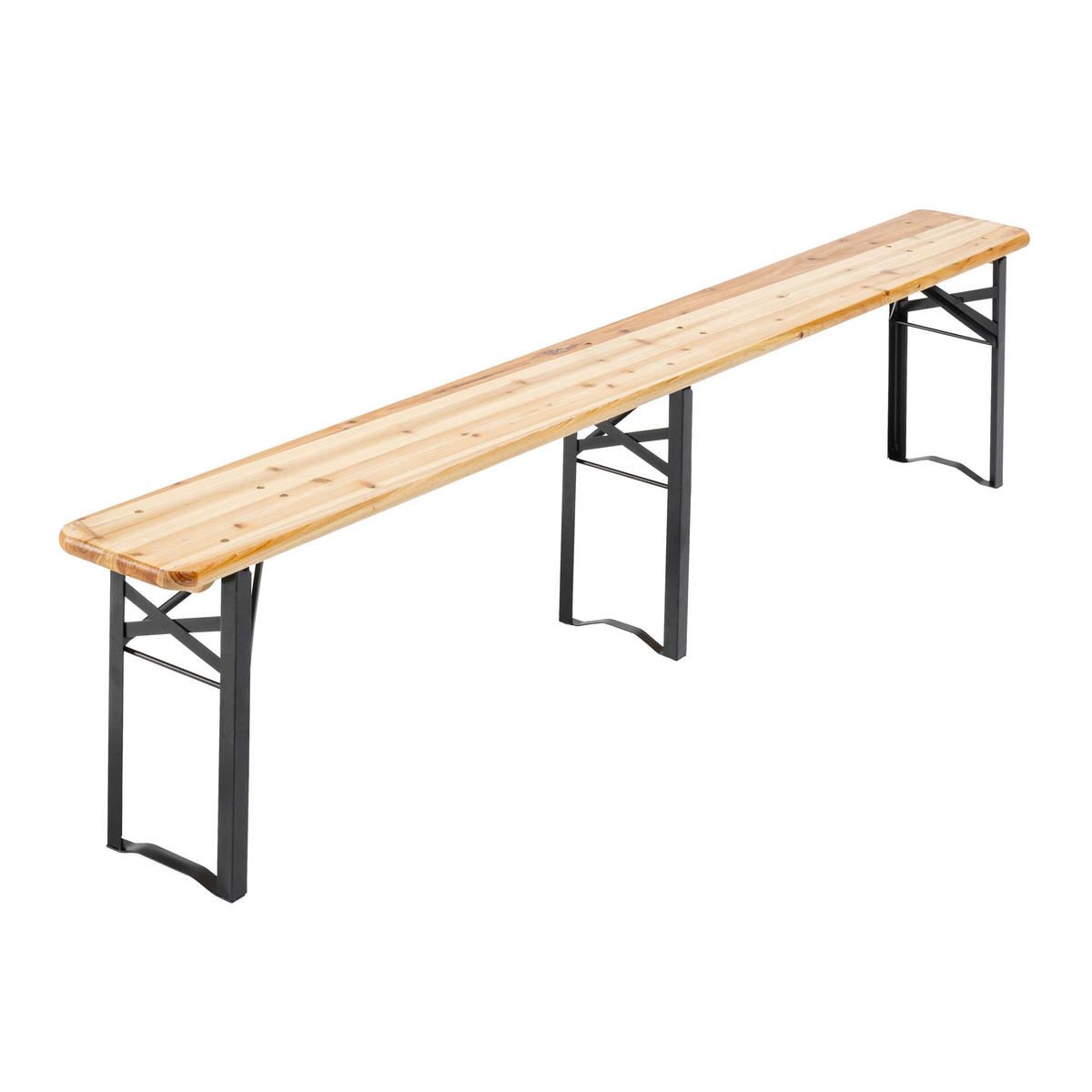 BIERTISCHGARNITUR 5er-Set, Holzfarbe - Braun, Holz - Oviala