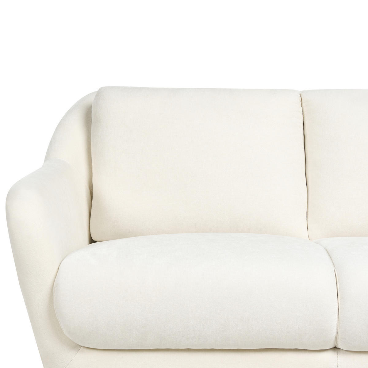 POHOVKA 2-místná Žinylková látka Bílá Eiby - bílá, textil (130/80/90cm) - Beliani