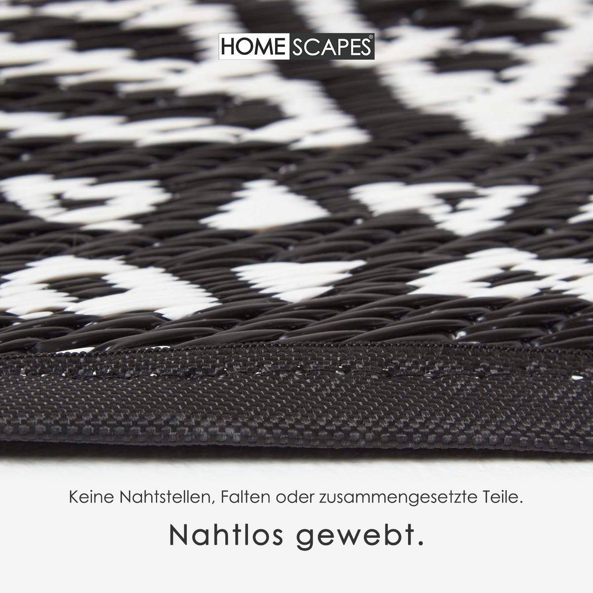 OUTDOORTEPPICH mit Ethno-Muster rund 180 cm - Multicolor, Kunststoff (180/180cm) - Homescapes