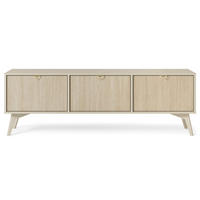 TV-SCHRANK - Abeto Beige RTV 158 - Eichefarben/Beige, Holz (158/52/38cm) - Möblo