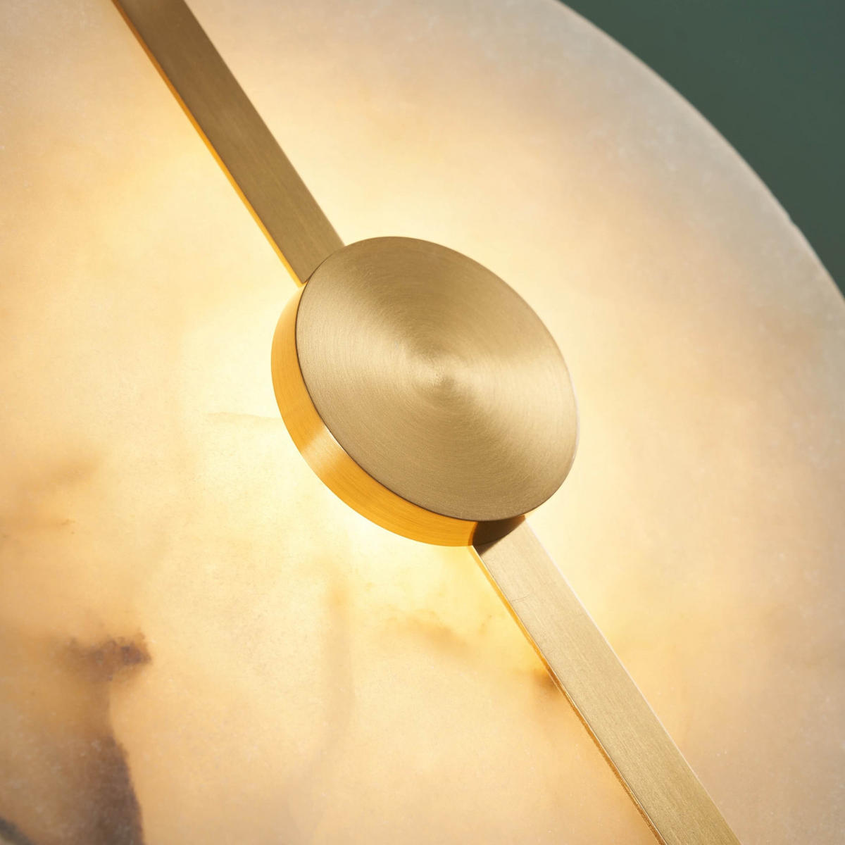 WANDLEUCHTE Lunéa, Messing und Weiß, 9cm - Messingfarben, Metall (25/25/9cm) - KOSILUM