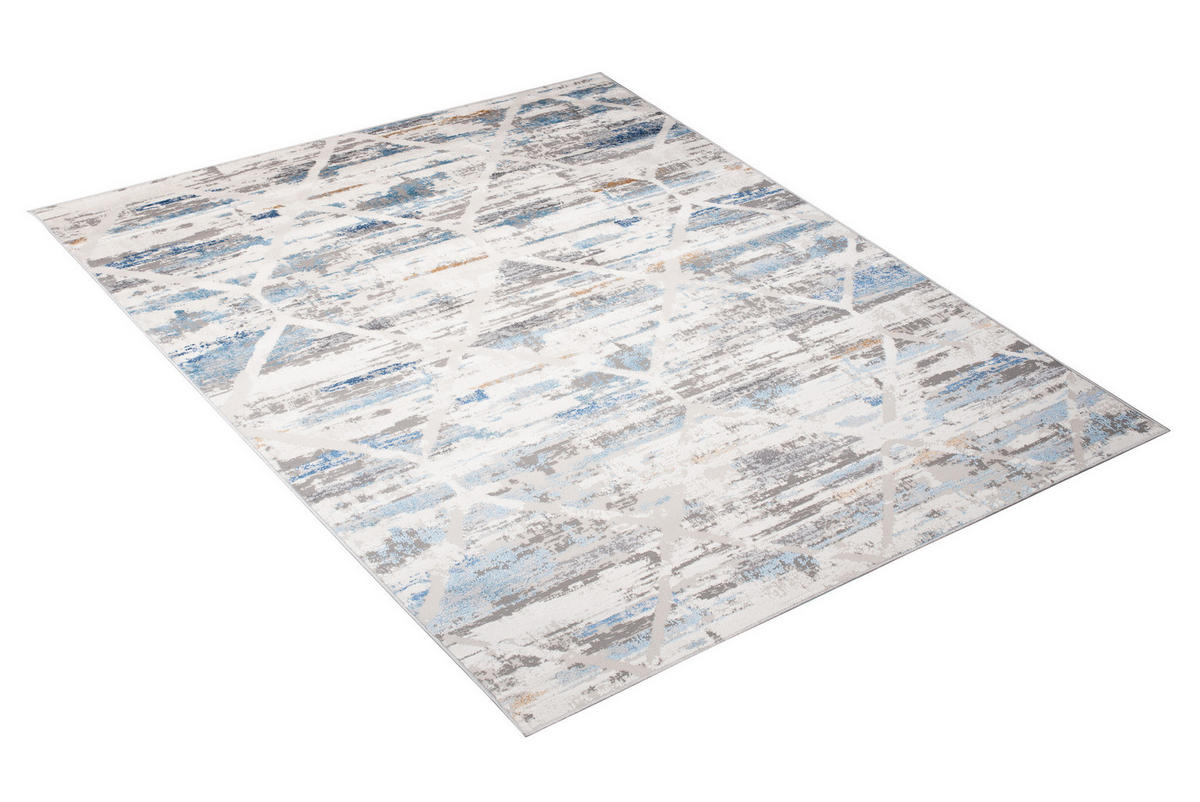 TEPPICH VALLEY Grau Blau 200/300 cm - Blau, Textil (200/300cm) - Tapiso