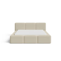 POLSTERBETT 180x200 mit Bettkasten, Lattenrost und Kopfteil, Eleganter Bouclé-Stoffbezug Beige - Beige, Holz (180/200cm) - Chilly