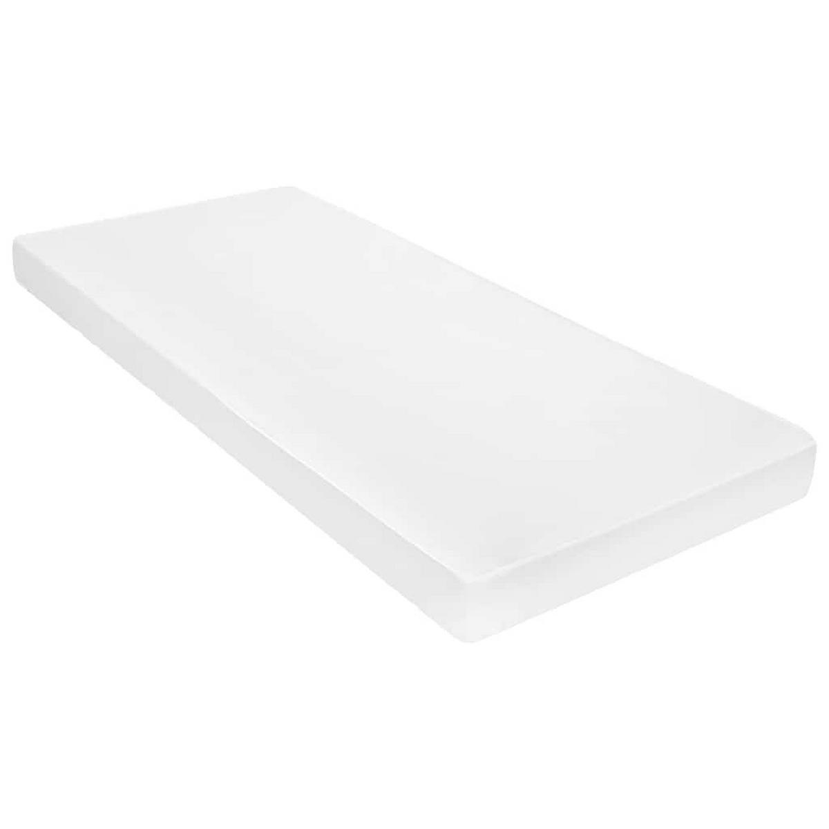 MATRATZE 90 X 200 CM 7 ZONEN PU SCHAUM 10 CM H2 H3 - Weiß, Kunststoff (90/200cm) - vidaXL