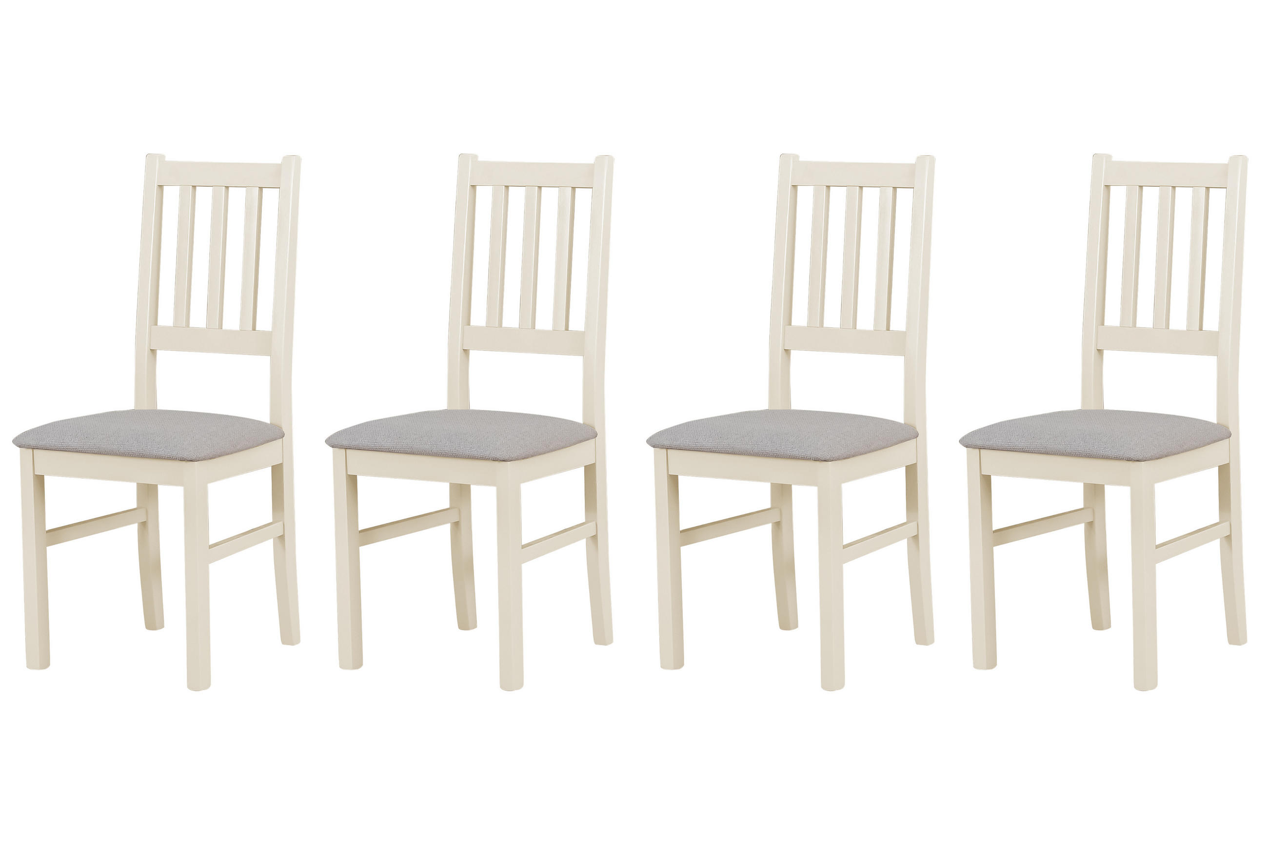 STUHL Bos 4 (4er Set) - Grau/Cappuccino, Holz (43/94/40cm) - Leaf Design