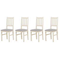 STUHL Bos 4 (4er Set) - Grau/Cappuccino, Holz (43/94/40cm) - Leaf Design
