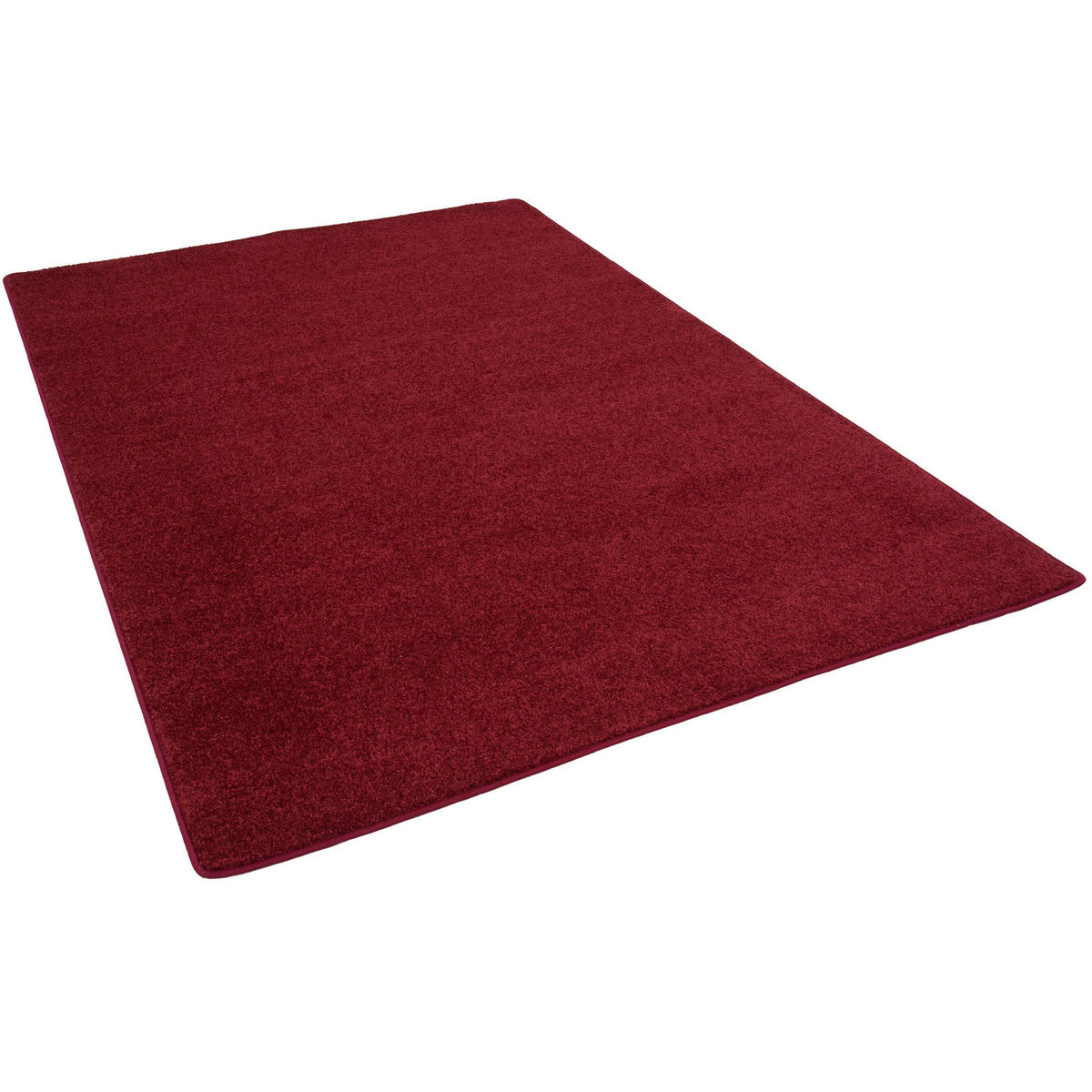 HOCHFLOR VELOURS TEPPICH MONA - Weinrot, Textil (80/200cm) - Snapstyle