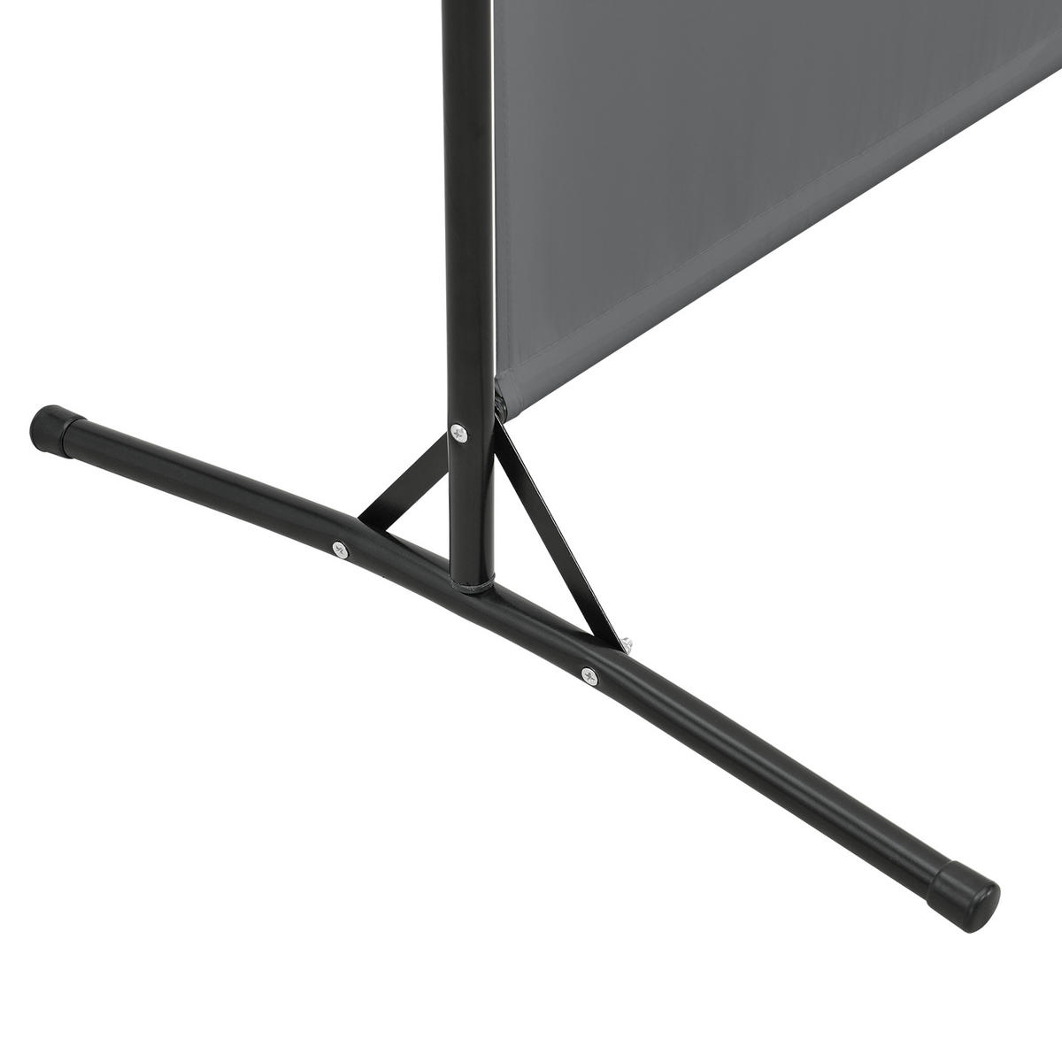 SICHTSCHUTZ Teruel - Dunkelgrau, Textil/Metall (260/0.1cm) - [en.casa]