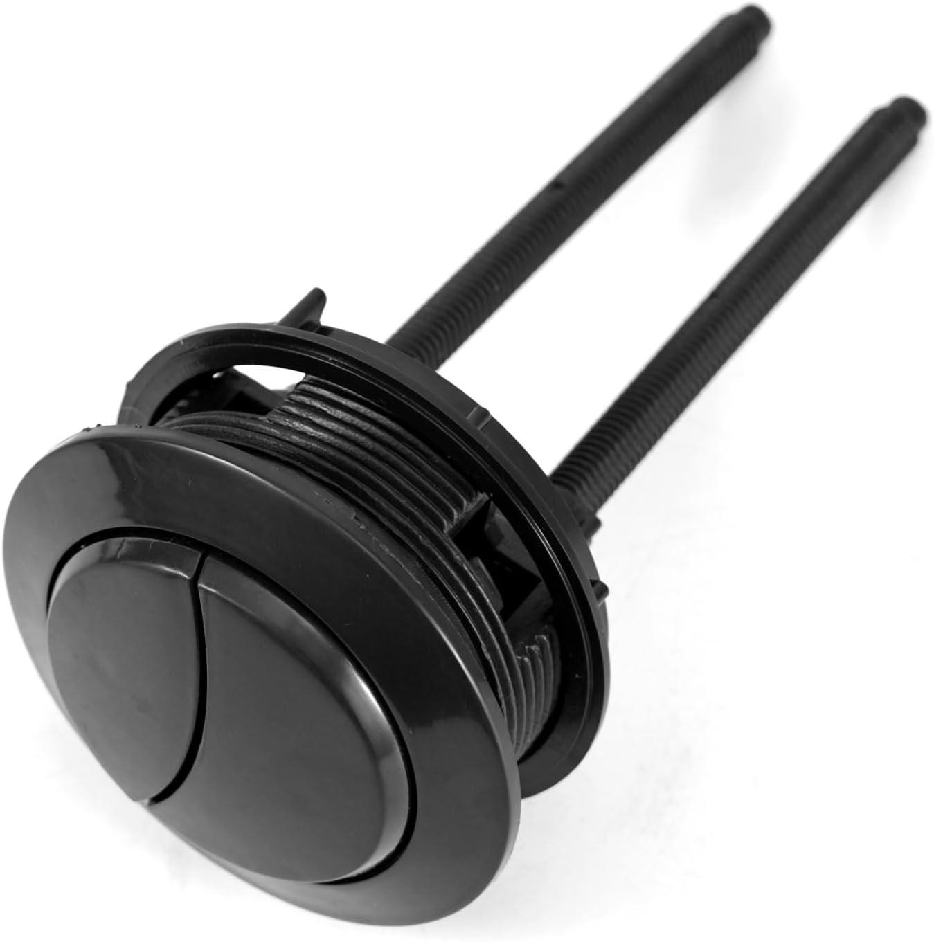 WC-SPÜLTASTE, Doppelstift, schwarz, Durchmesser 4.7CM - Schwarz, Kunststoff (8/12/8cm)