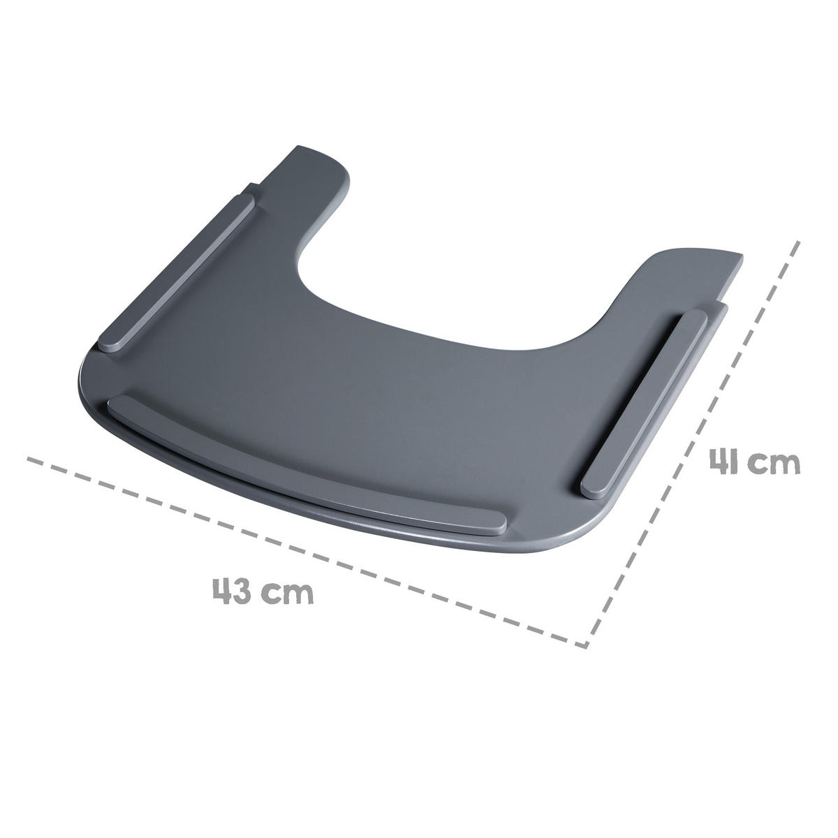 HOCHSTUHL-ESSBRETT Sit Up Flex Anthrazit - Anthrazit, Holzwerkstoff (43/2/41cm) - Roba