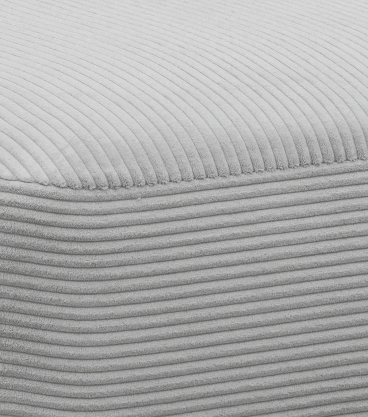 POLSTERHOCKER Cubo - Grau, Textil (91/91cm) - Mokebo