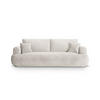 SOFA ausklappbar mit Bettkasten Ella aus strukturiertem Stoff beige 3 Sitzplätze - Beige, Textil (108/94/271cm) - Micadoni