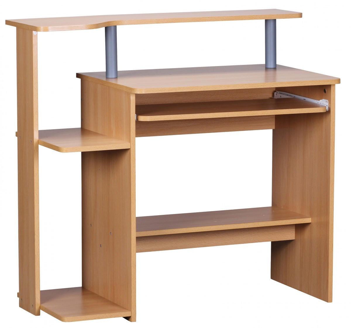 SCHREIBTISCH Computertisch ELBTRAUM Tastaturauszug, Braun 94x48x90 cm - Braun, Holz (48/94/90cm) - KADIMA DESIGN
