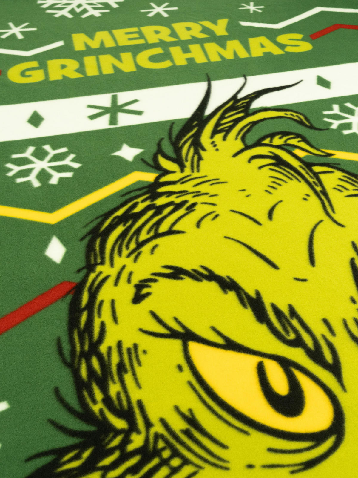KUSCHELDECKE The Grinch Merry Grinchmas Grün 130 x 170 cm - Grün, Textil (130/170cm) - United Labels