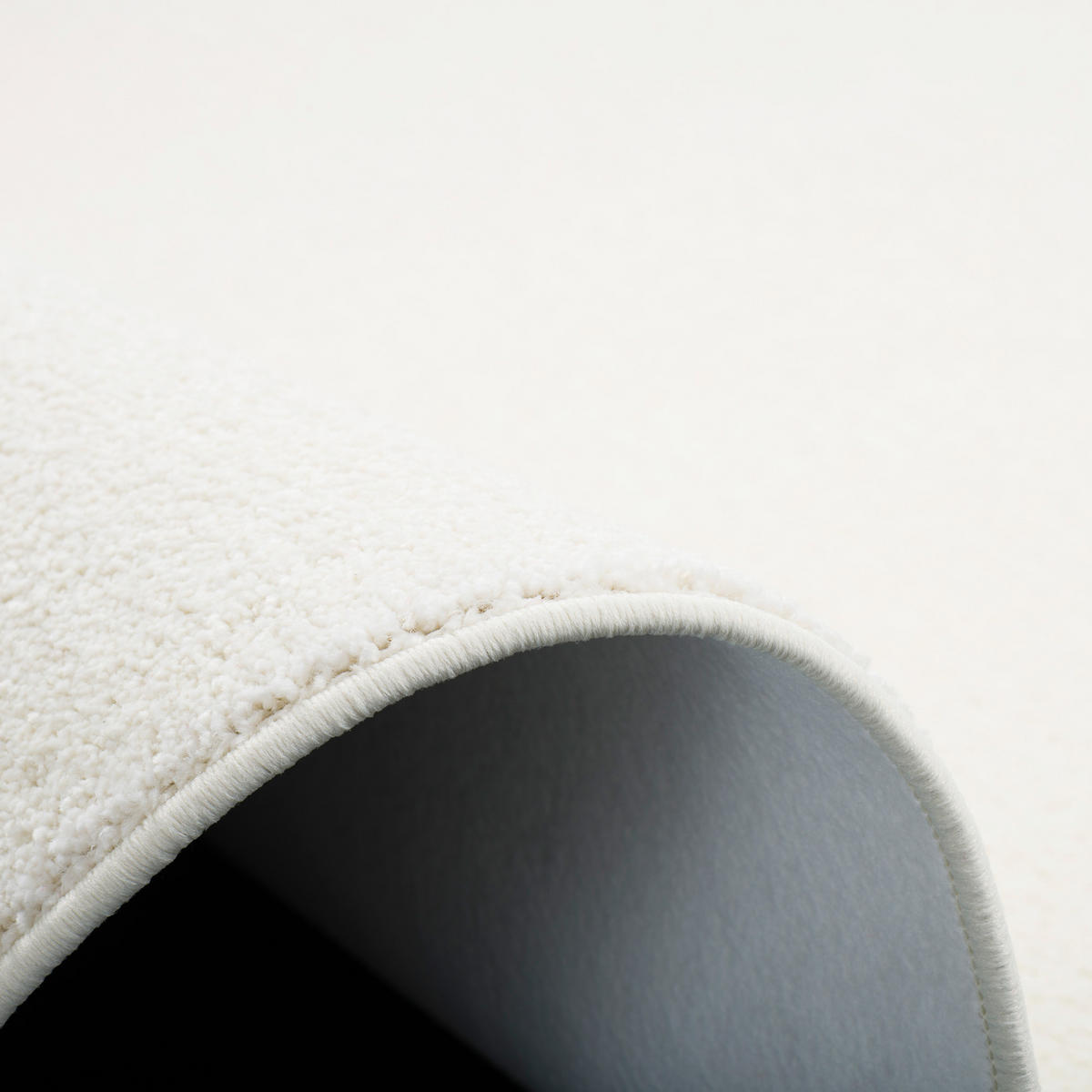 HOCHFLOR VELOURS TEPPICH LUNA RUND - Weiß, Textil (200/200cm) - Snapstyle