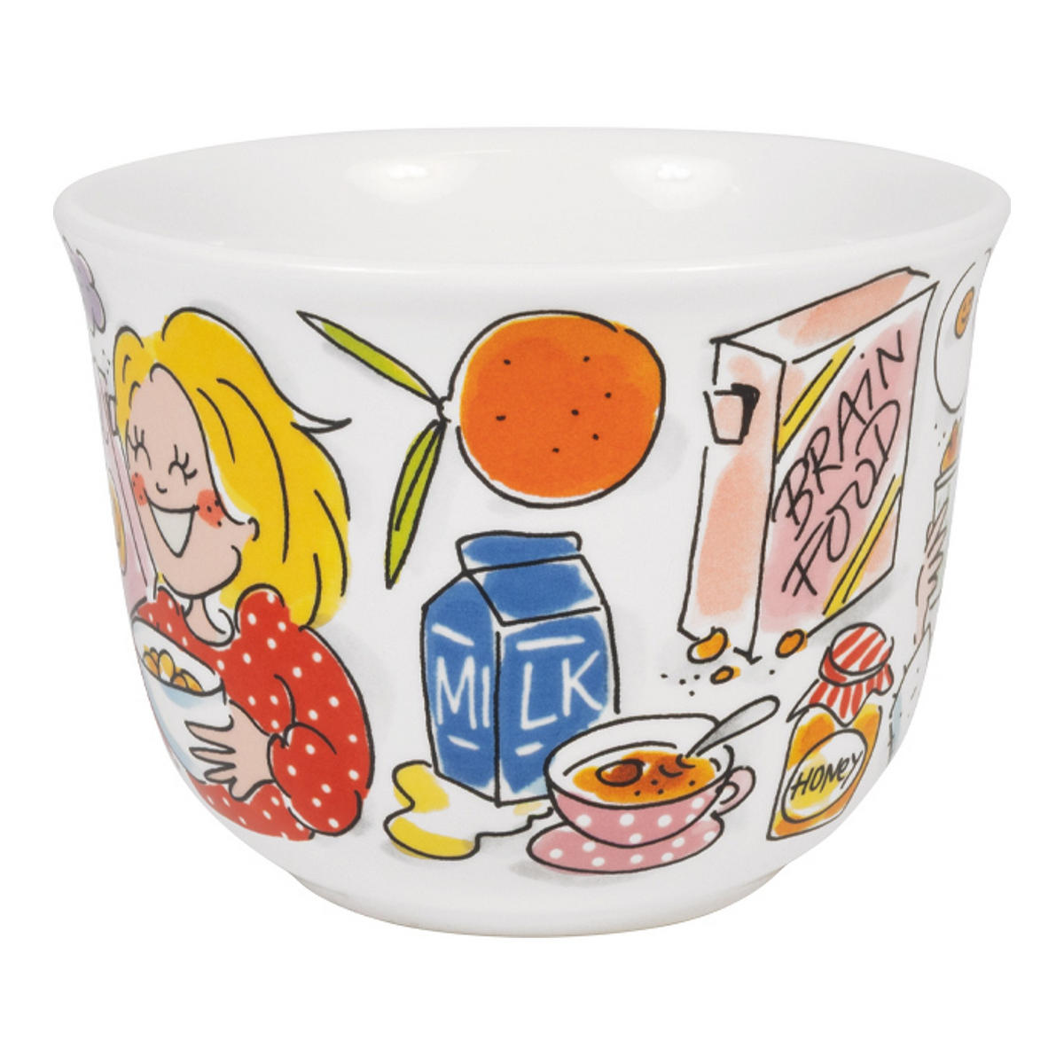 SCHALE Guten Morgen Sonnenschein in Bunt - 9,7cm - Multicolor, Keramik (12.7/16.2/9.7cm) - Blond Amsterdam