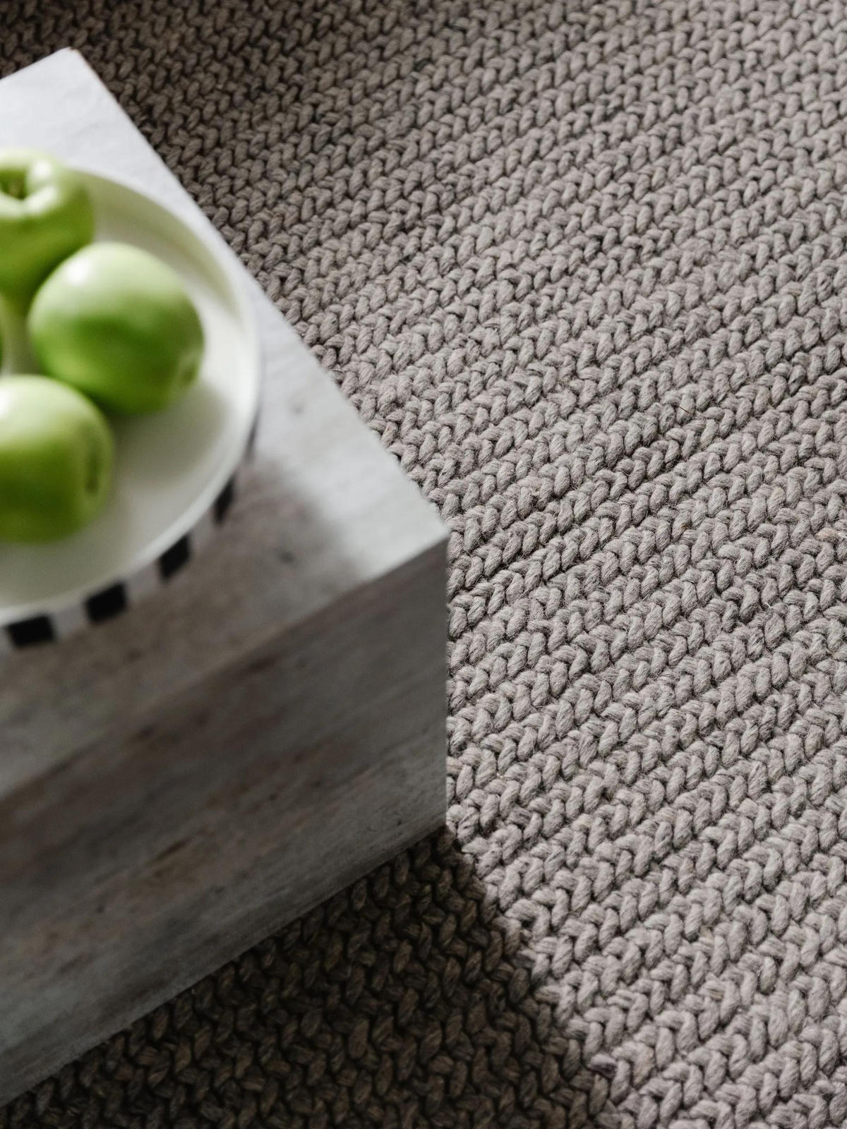 WOLLTEPPICH Velma Grau 160x230 cm - Grau, Textil (160/230cm) - benuta Pure