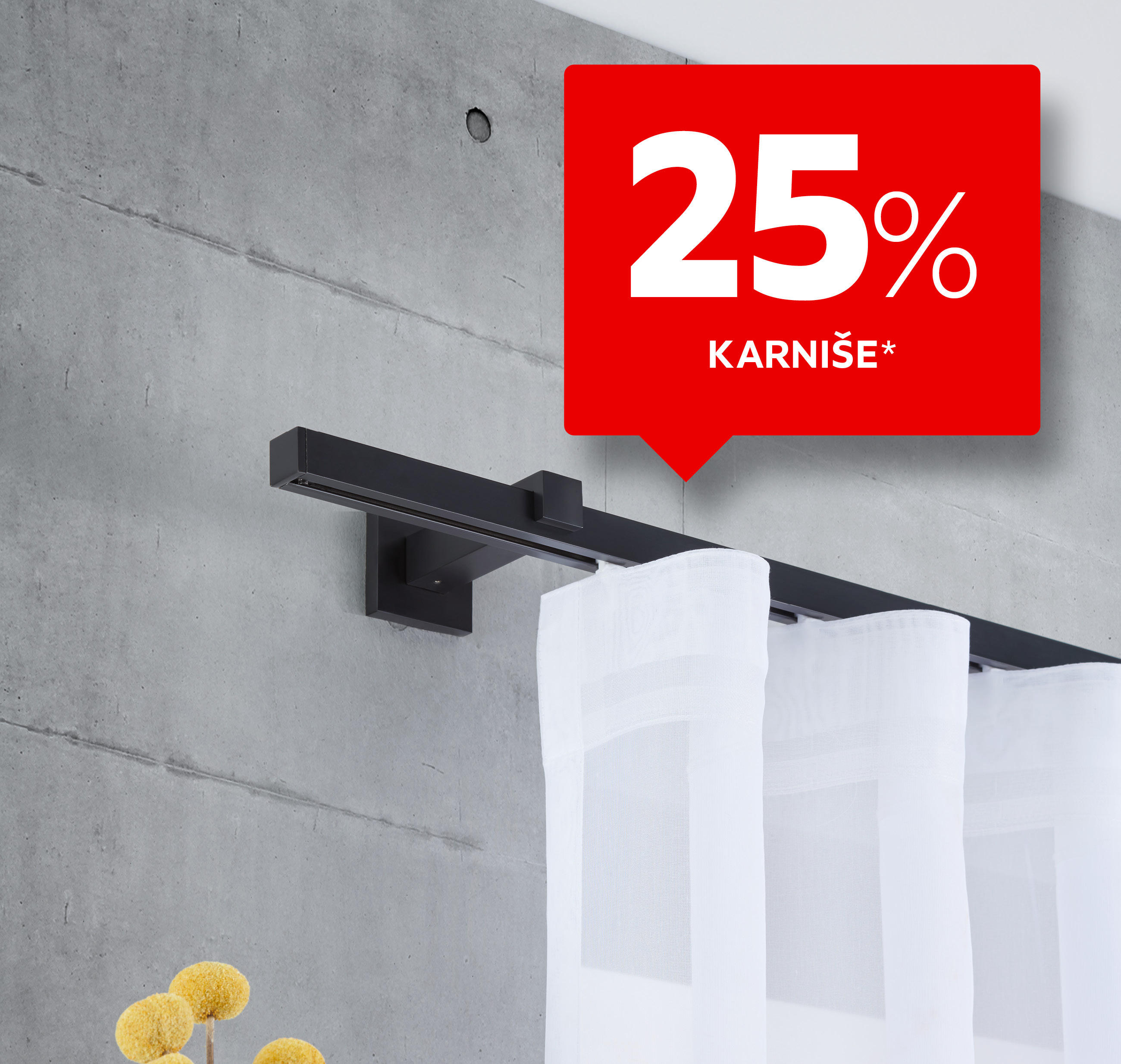 25% karniše*
