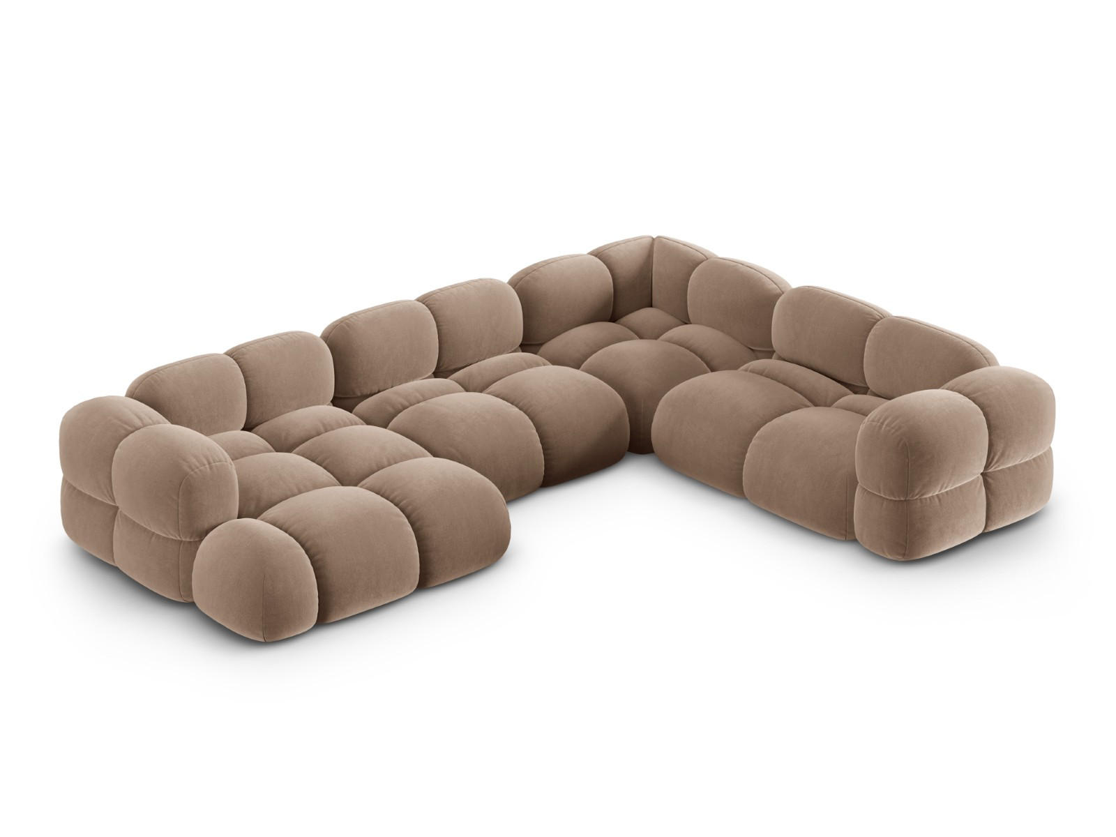 Cosmopolitan Design Panoramasofa Mokka 250x68x345 cm