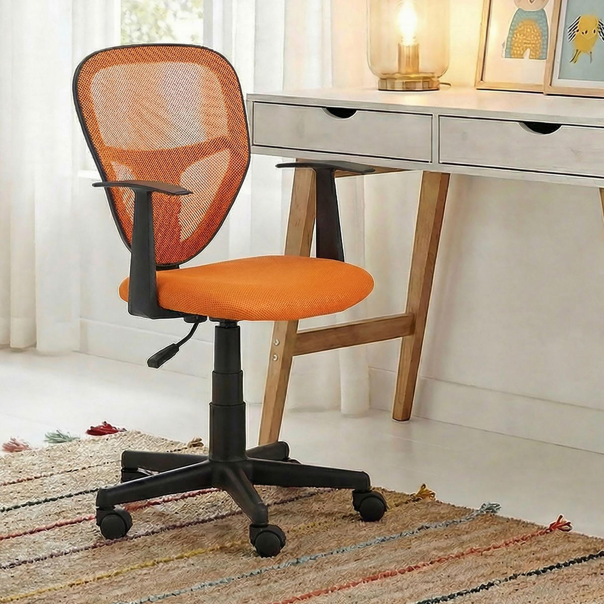 KINDERDREHSTUHL STUDIO - Orange, Textil (53/92/52cm) - IDIMEX