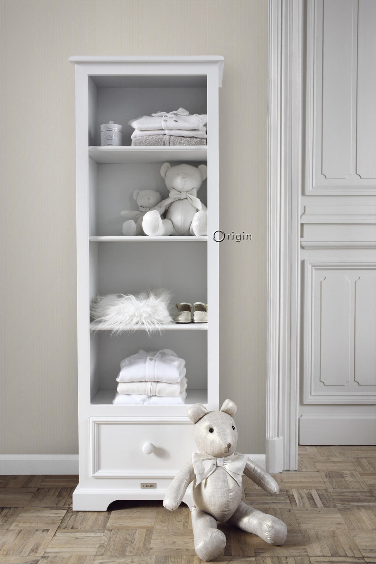 TAPETE feine Streifen 53 cm x 10.05 m - Beige, Papier (53/1000cm) - Origin Wallcoverings