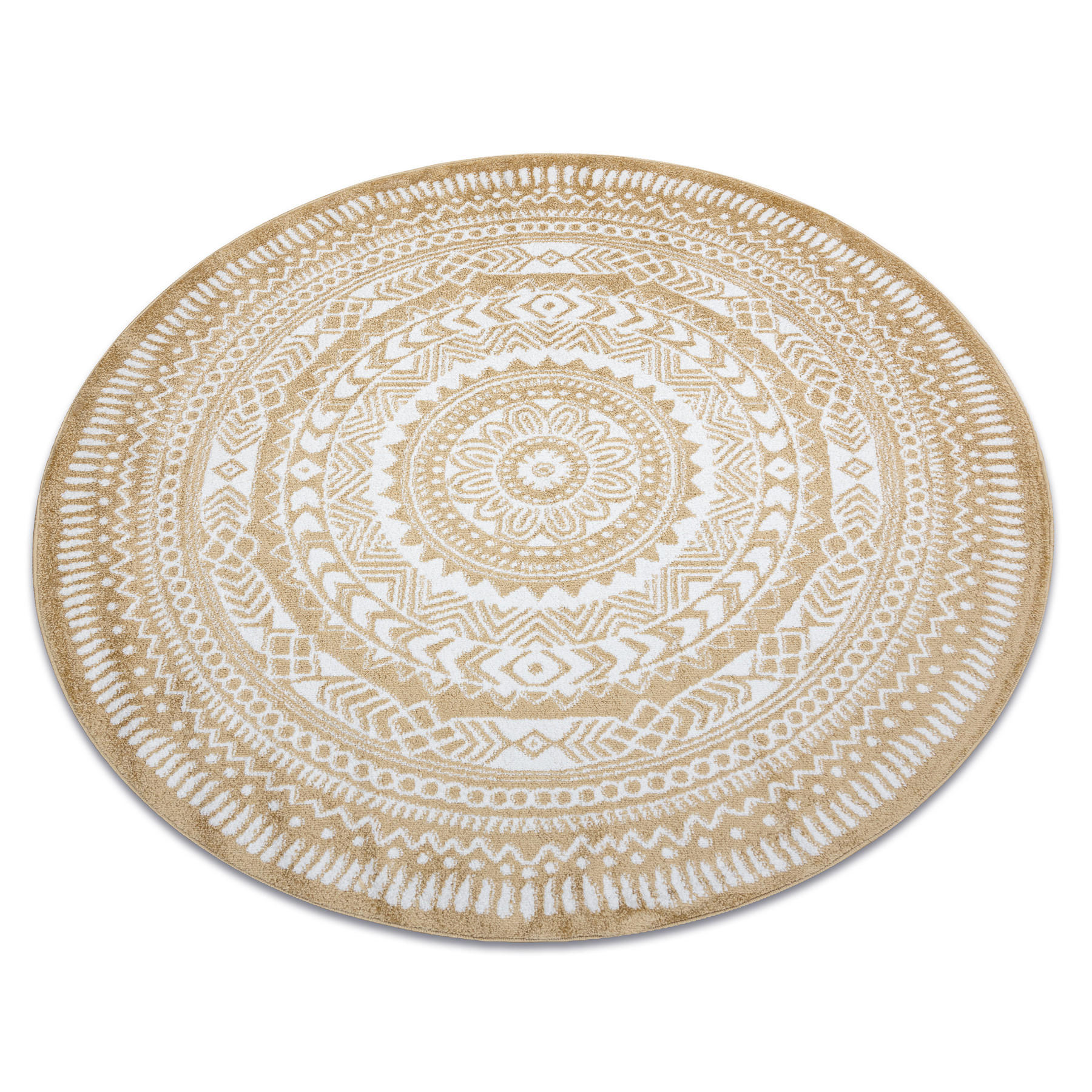 TEPPICH Fun 160 cm - Goldfarben, Textil (160/160cm) - rugsX