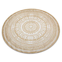 TEPPICH Fun 160 cm - Goldfarben, Textil (160/160cm) - rugsX