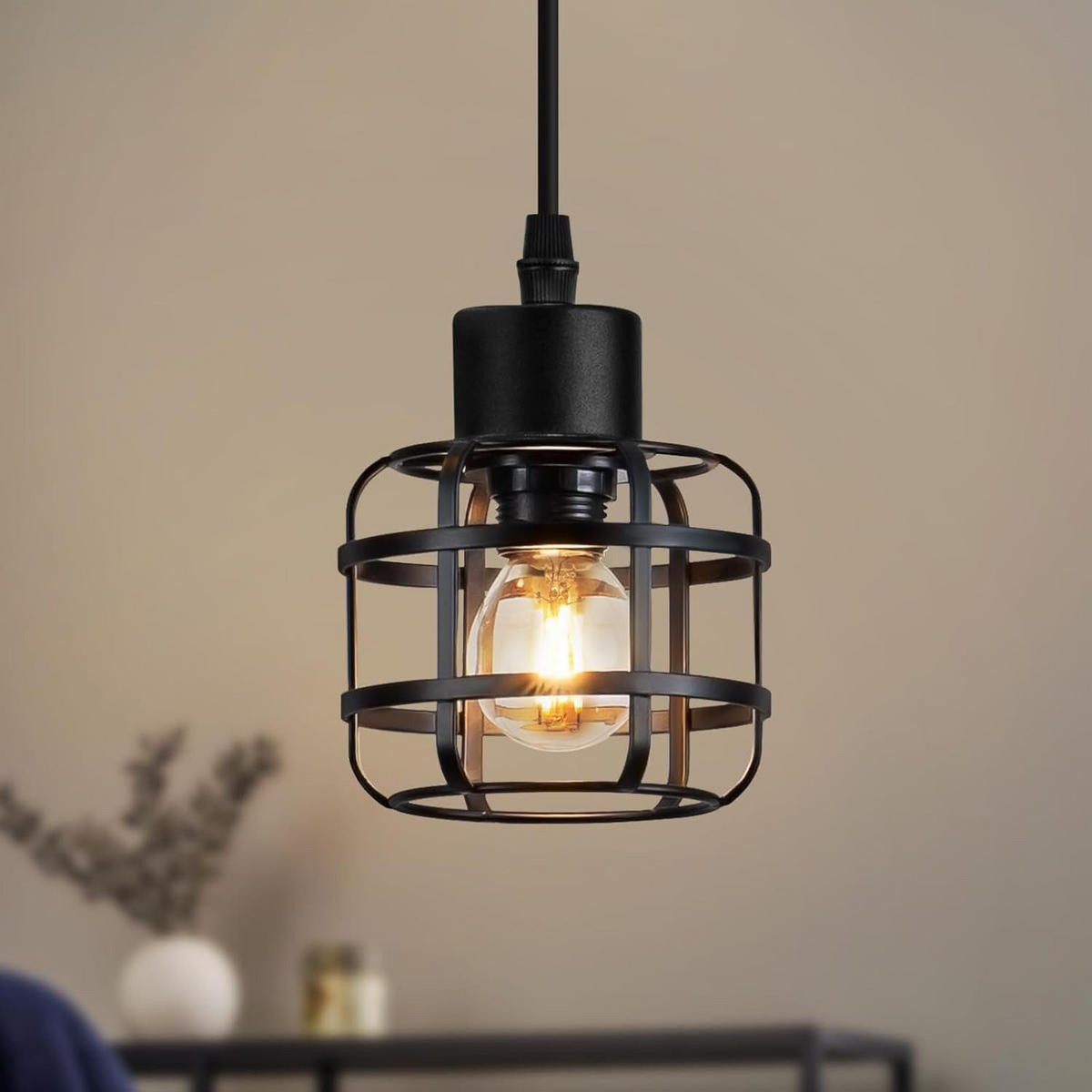 PENDELLEUCHTE ATTENDORN Ⅲ 10/10/140 cm - Schwarz, Metall (10/10/140cm) - Nettlife