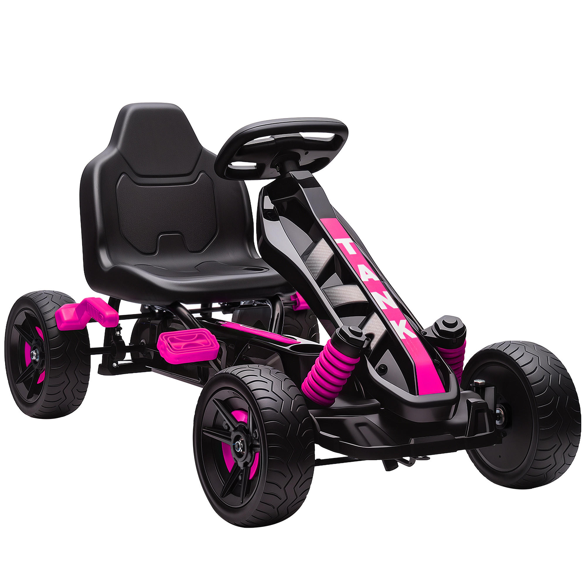 TRETKART DE-13064 Freilauf Rosa - Pink, Kunststoff (100/59/60.5cm) - ComfortXL