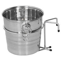 CHAMPAGNERKÜHLER für Strandkörbe - Silberfarben, Metall (23/21cm) - bene living