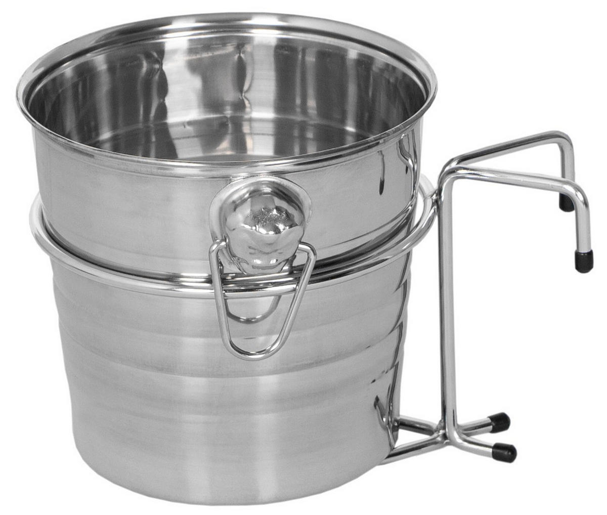 CHAMPAGNERKÜHLER für Strandkörbe - Silberfarben, Metall (23/21cm) - bene living