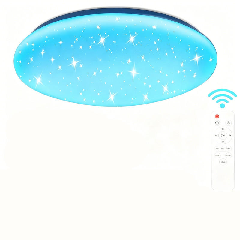 LED-DECKENLEUCHTE 40 cm RGB Farbwechsel Dimmbar - Weiß, Kunststoff (40/40/5cm) - Coonoor