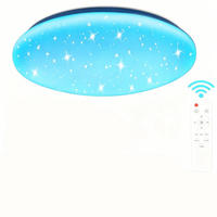 LED-DECKENLEUCHTE 40 cm RGB Farbwechsel Dimmbar - Weiß, Kunststoff (40/40/5cm) - Coonoor