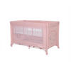 REISEBETT Noemi 2 Ebenen pink seitliche Öffnung Matratze Räder Tragetasche - Pink, Kunststoff (65/127cm) - Lorelli