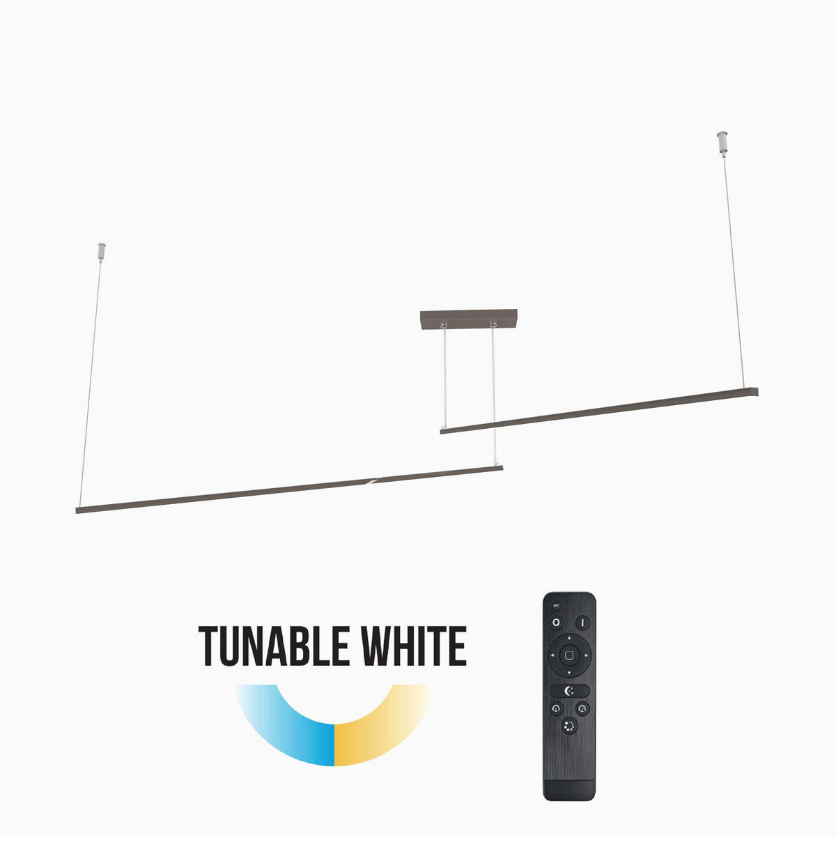 LED-HÄNGELEUCHTE - Graubraun, Metall (2/100/2cm) - Lumicom