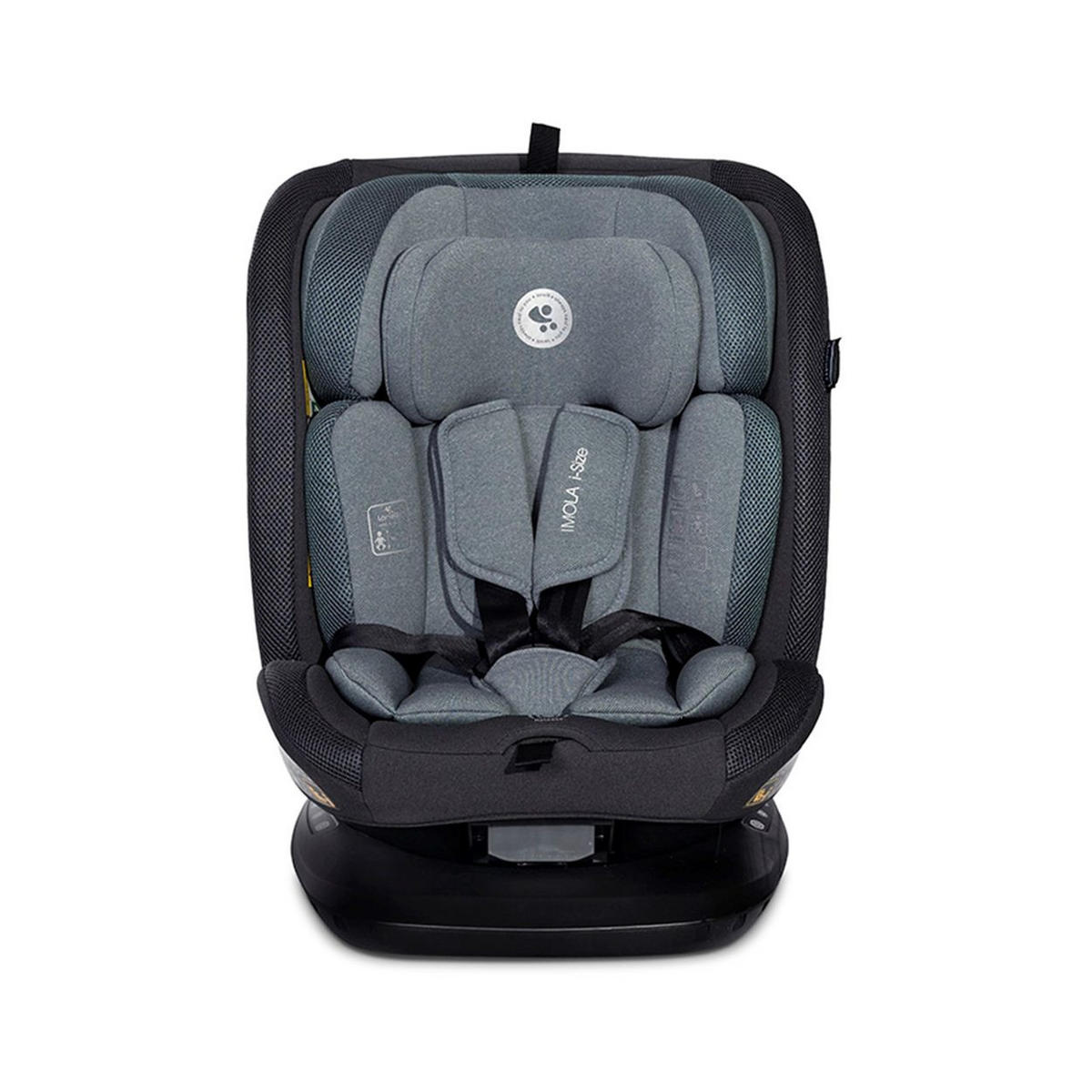 KINDERSITZ Imola i-Size grün 40-150 cm Isofix 360 Grad Drehung Top Tether - Grün, Kunststoff (46/58/54cm) - Lorelli