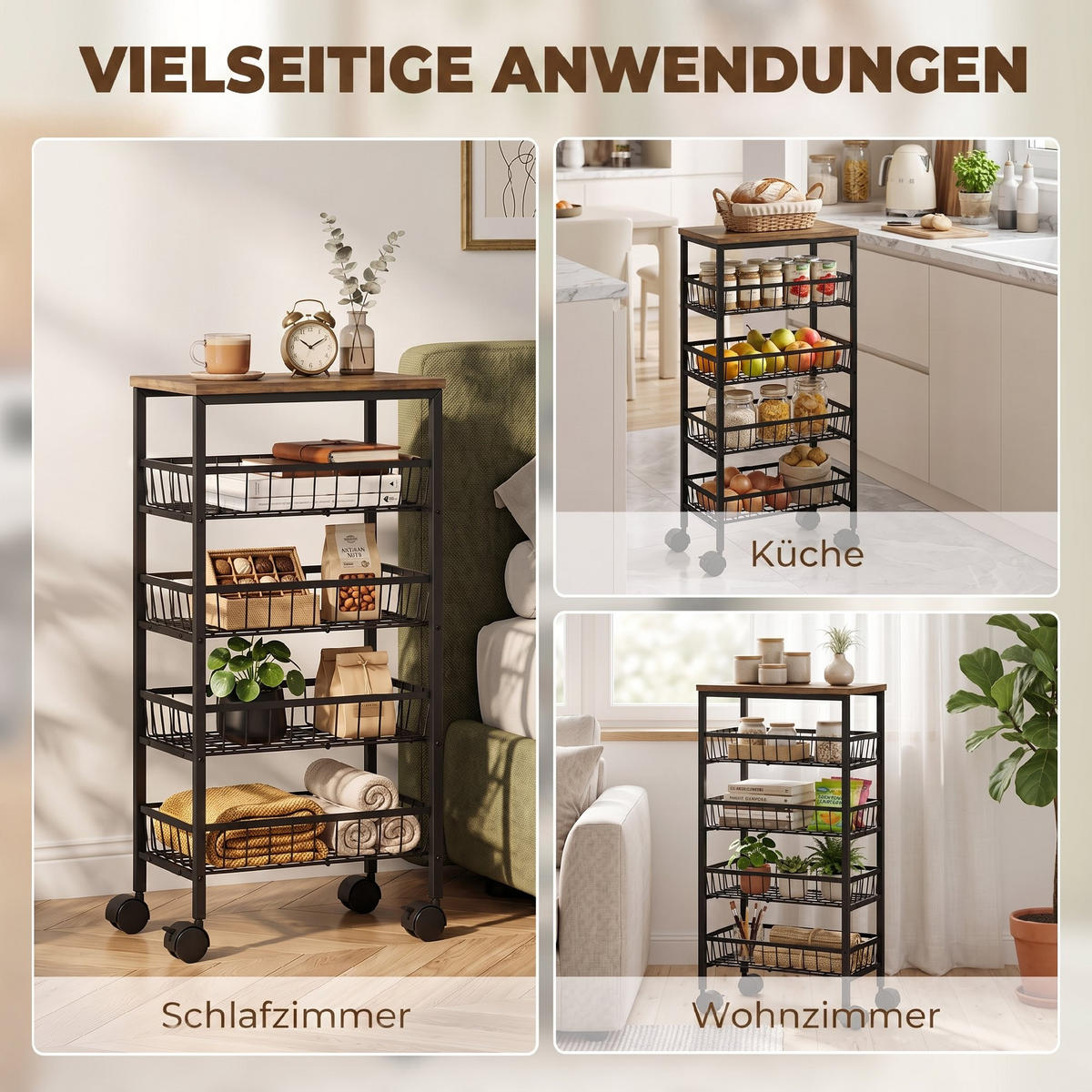 MEHRZWECKSCHRANK Rostfarben 24.0/40.0/81.5 cm - Rostfarben, Holzwerkstoff (40/81.5/24cm)