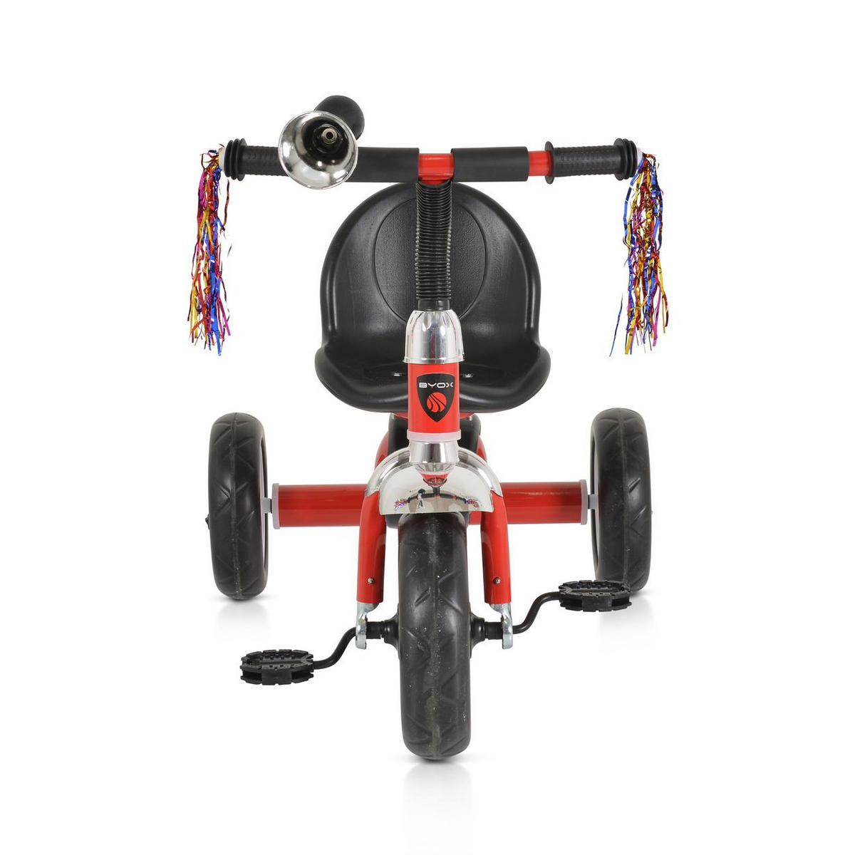 DREIRAD Bonfire rot EVA-Reifen LED-Licht ,Musik Licht, Hupe, Sitz einstellbar - Rot, Metall (65/48/58cm) - Moni