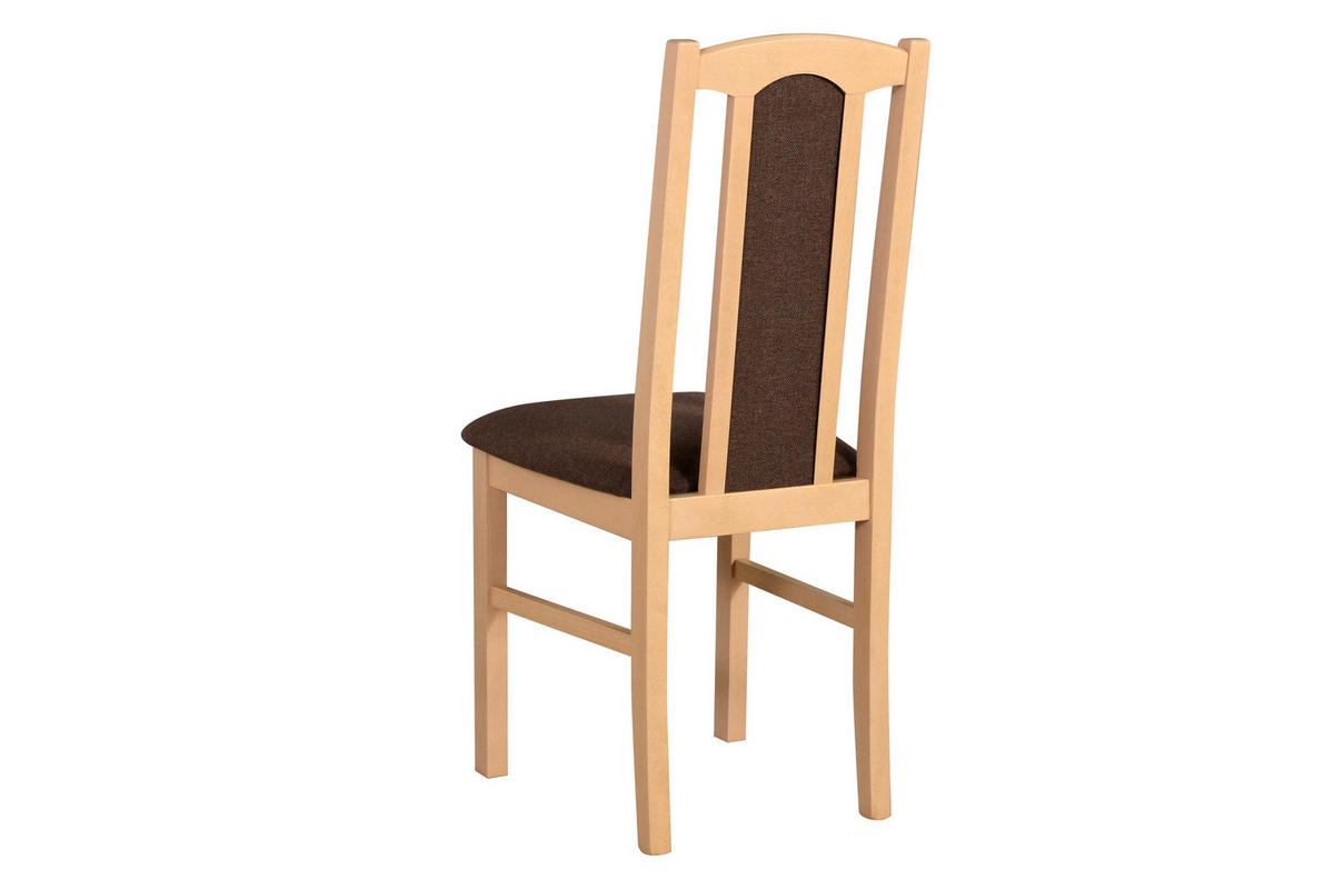 ESSZIMMERSTUHL – Set 4x Bos 7 Sonoma, soro 28 - Braun/Sonoma Eiche, Holz (43/96/40cm) - Leaf Design