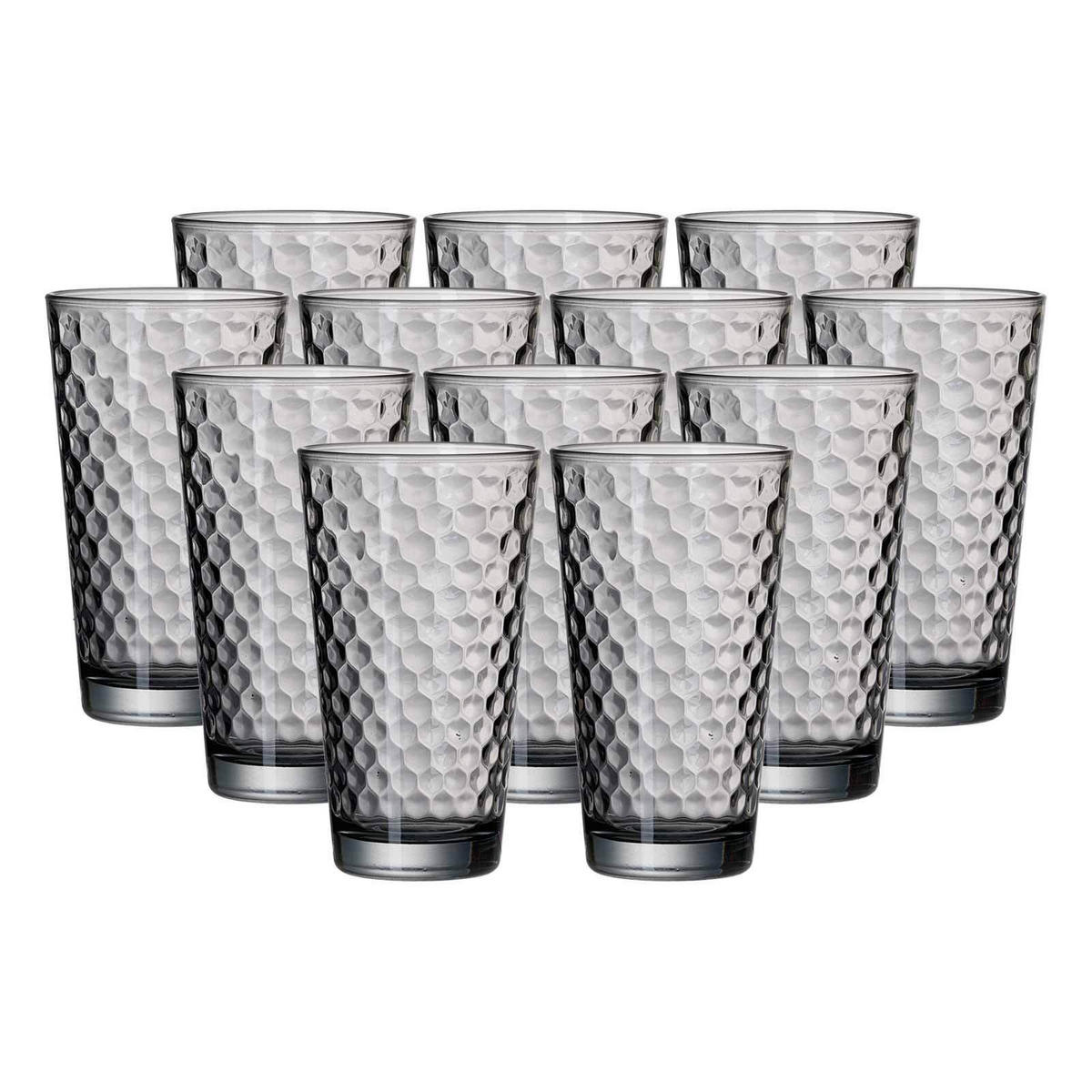 LONGDRINKGLÄSER Favo Grau 400 ml 12er Set - Grau, Glas (0.4L) - Ritzenhoff Breker