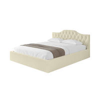 POLSTERBETT mit Bettkasten und Lattenrost, Boxbett ohne Matratze - FALIO-V1 180x200 Beige - Taupe, Holzwerkstoff/Textil (180/200cm) - ALTDECOR