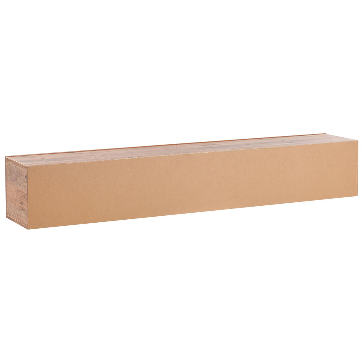 WANDMONTIERTER-TV-SCHRANK Rot/Braun Gladstone - Rot/Braun, Holzwerkstoff (180/30/32cm) - Beliani