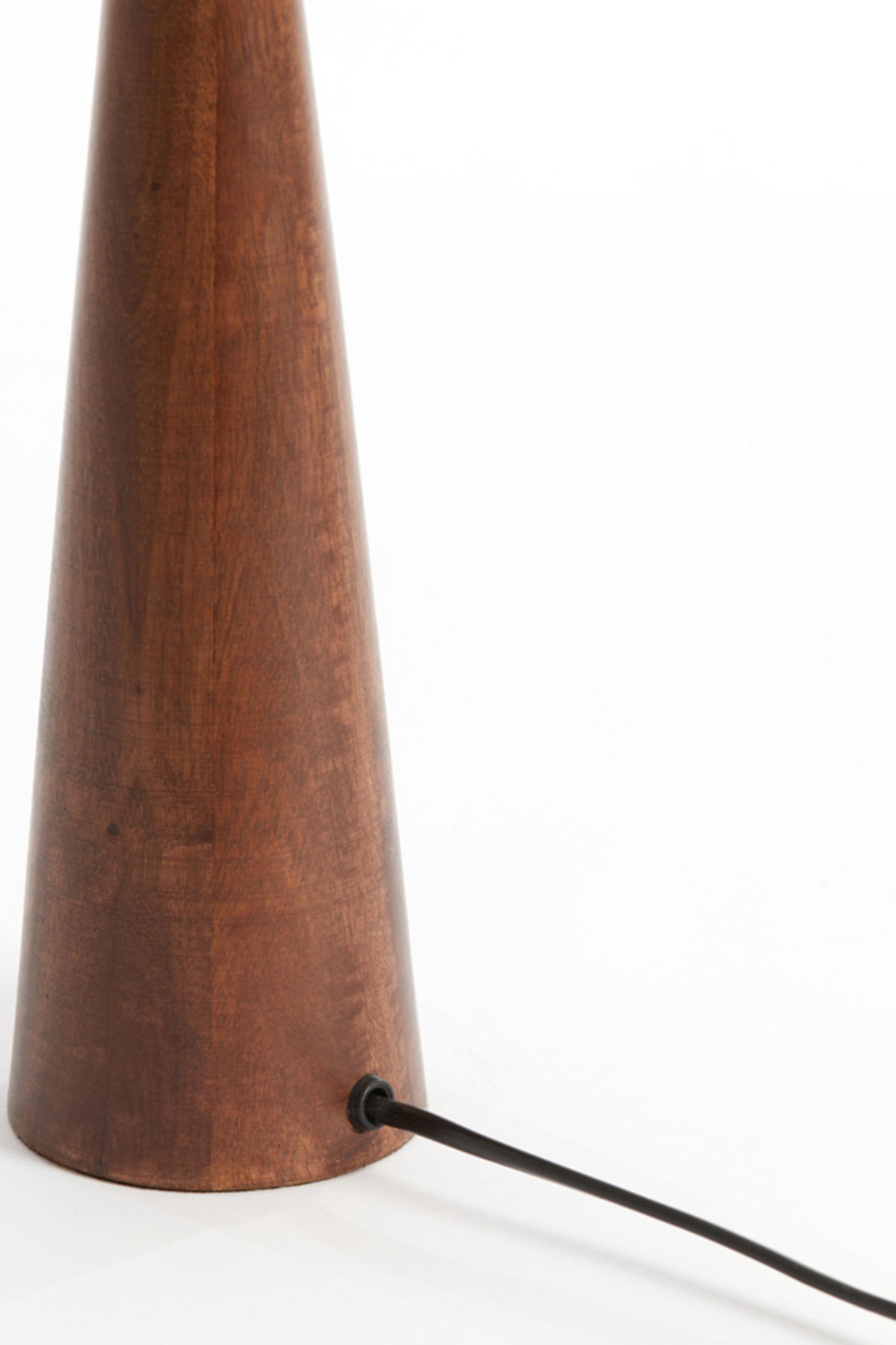 LAMPENFUSS Festina Braun Ø9/40 cm - Rot, Holz (9/9/40cm) - Light & Living