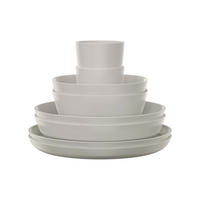 GESCHIRR-SET Silueta Nordic White 8er Set - Weiß, Kunststoff (2/2/2cm) - Mepal