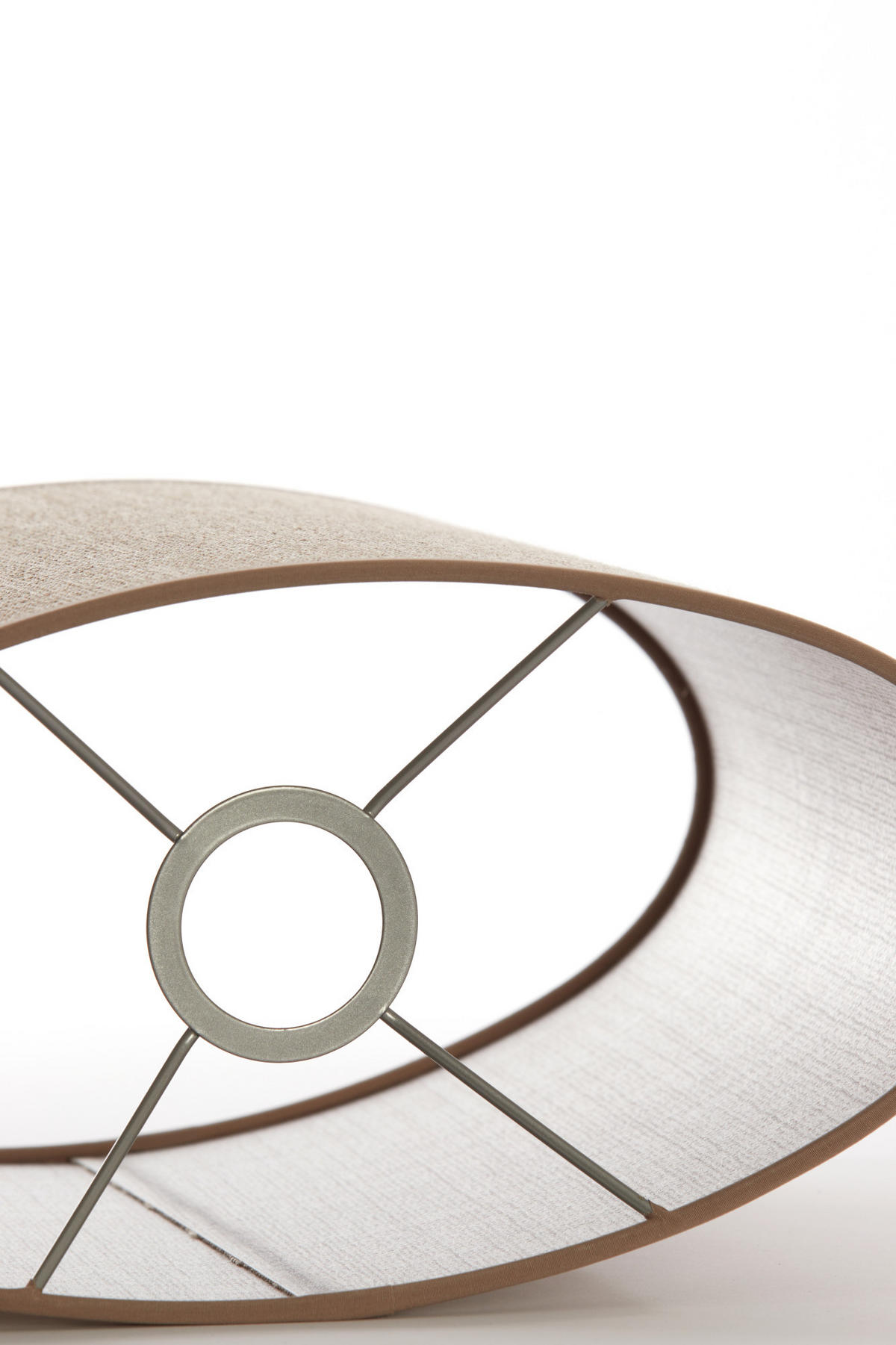 LAMPENSCHIRM Caden Braun 30/15/25 cm - Braun, Textil (30/15/25cm) - Light & Living