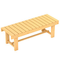GARTENBANK DE-17760 2-Sitzer mit Lattenrost & vorgeöltem Tannenholz - Naturfarben, Holz (110/35/38cm) - ComfortXL
