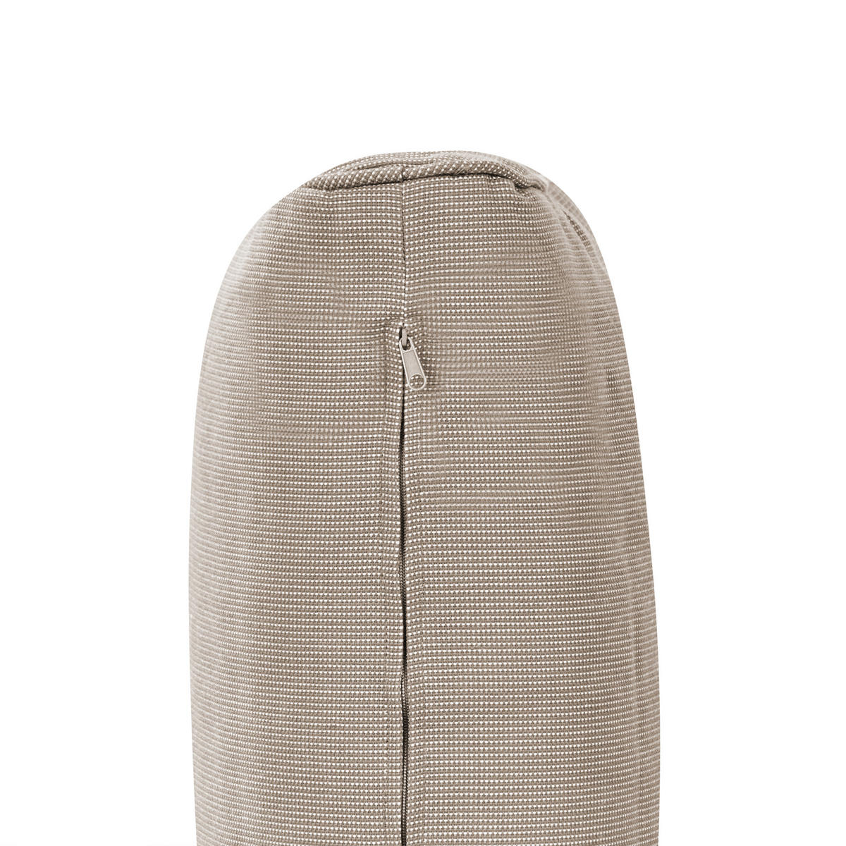 GARTENSOFA 2-Sitzer Akazienholz mahagonibraun Auflagen taupe Trani - Beige/Grau, Holz (150/72/75cm) - Beliani