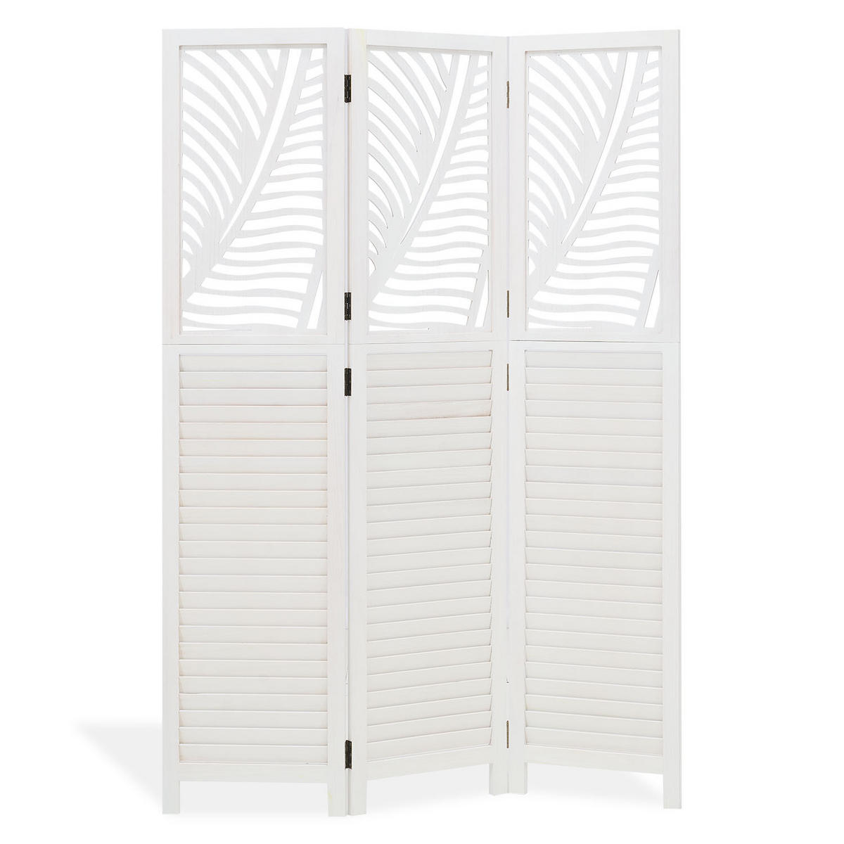 PARAVENT 120/170 cm Weiß - Weiß, Holz (120/170/2cm) - Homestyle4u